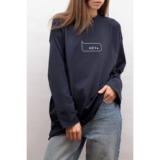 HEYLOVE. Longsleeve, Graphite. Лонгслів, графіт
