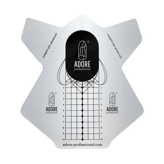 ADORE. Builder Nail Forms, Metallized, 20 pcs. Металізовані нижні форми