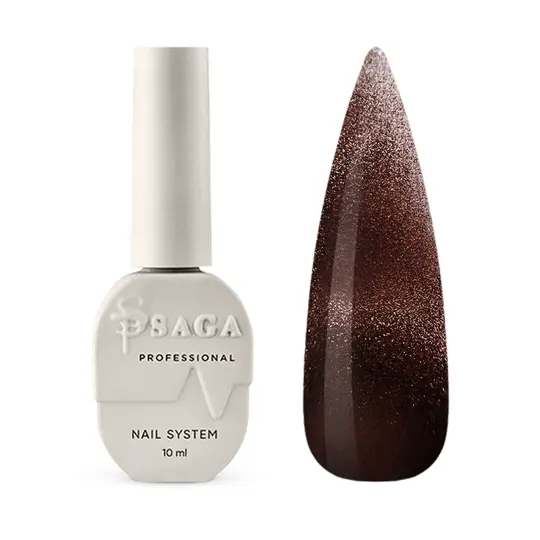 SAGA. Cat's Eye Gel Polish "Dream Cat", #02, 10 ml. Гель-лак "Котяче око" кришталевий