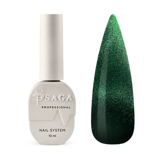 SAGA. Cat's Eye Gel Polish "Dream Cat", #09, 10 ml. Гель-лак "Котяче око" кришталевий