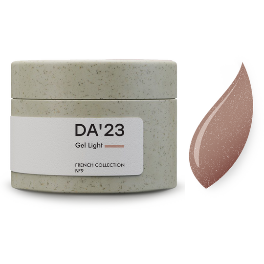 DA'23. Gel Light, French collection №9, 30 ml, гель середньо-рідкої консистенції