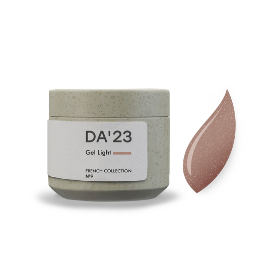 DA'23. Gel Light, French collection №9, 15 ml, гель середньо-рідкої консистенції