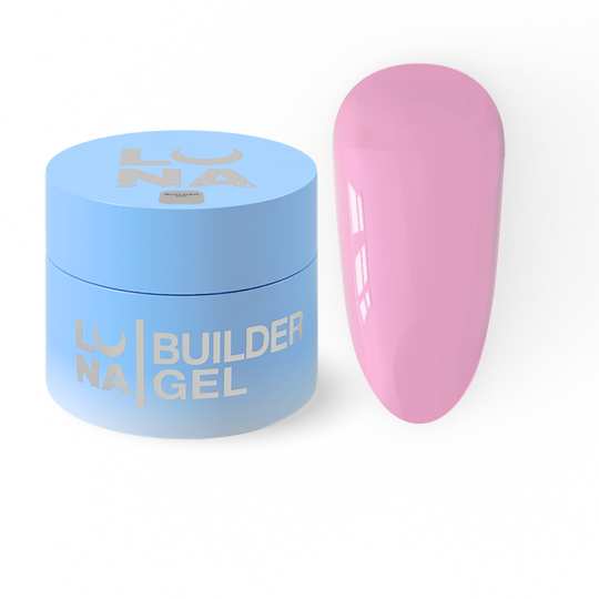 LUNAmoon. Premium Builder Gel #21 Pink lilac, 30 ml, моделюючий гель, рожевий бузок