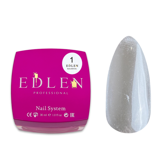 EDLEN. Builder gel #01, Clear, 30 ml, прозорий