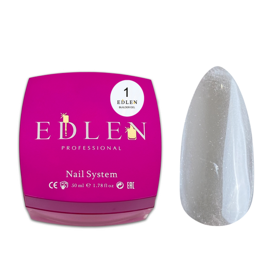 EDLEN. Builder gel #01, Clear, 50 ml, прозорий