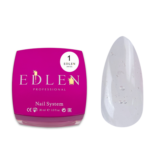 EDLEN Jam gel №1 CLEAR, 30 ml, гель-желе, прозорий