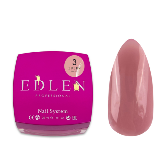 EDLEN Jam gel №3 PINK, 30 ml, гель-желе, рожевий