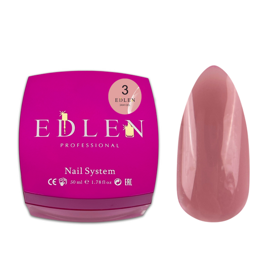 EDLEN Jam gel №3 PINK, 50 ml, гель-желе, рожевий
