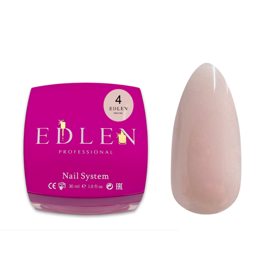 EDLEN. Polygel #04, Beige, 30 ml, полігель, бежевий