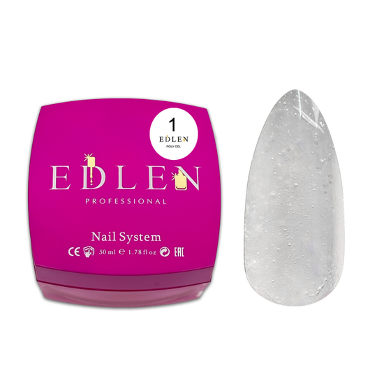 EDLEN. Polygel #01, Clear, 50 ml, полігель, прозорий