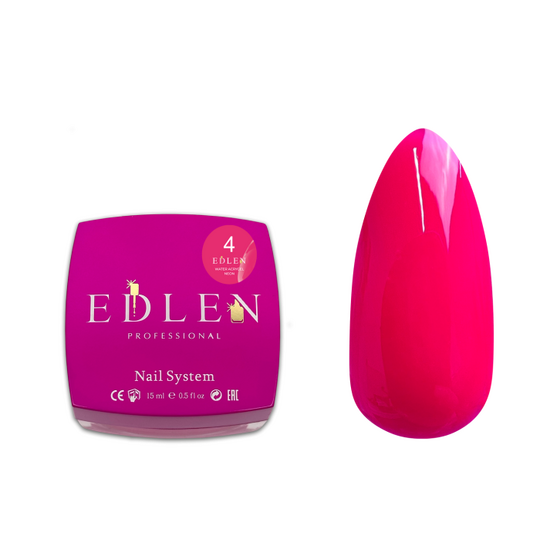EDLEN Water Acrygel Neon №04, 15 ml
