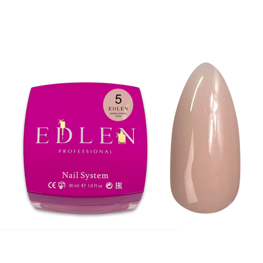 EDLEN Water Acrygel NUDE №05, 30 ml, рідкий гель, світлий беж
