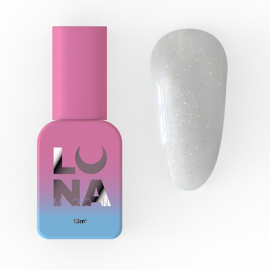 LUNAmoon. Light Acrygel #27 Milky with shimmer, 13 ml, рідкий гель, молочний з шимером
