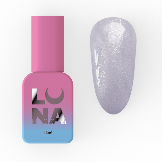 LUNAmoon. Light Acrygel #56 Milky purple with shimmer, 13 ml, рідкий гель для укріплення, молочно-фіолетовий з шимером