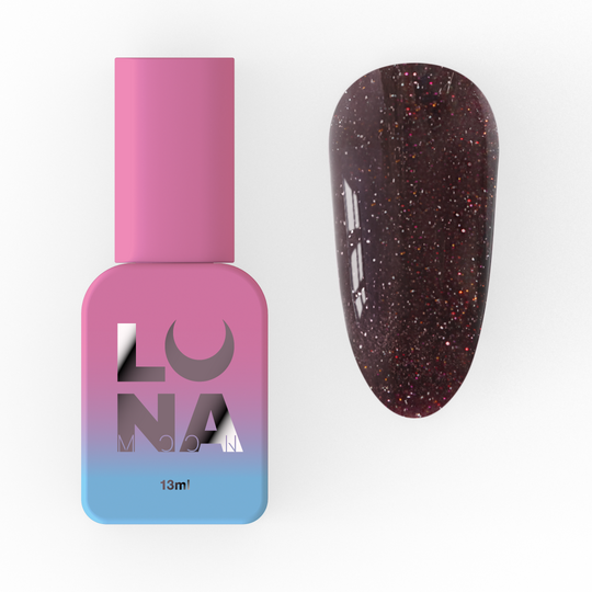 LUNAmoon. Light Acrygel #59 Burgundy with shimmer, 13 ml, світловідбиваючий рідкий гель для укріплення, бордовий з шимером