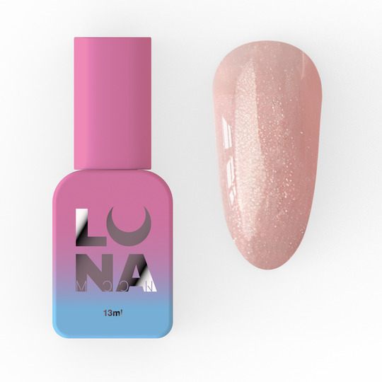 LUNAmoon. Light Acrygel #52 Light beige with shimmer, 13 ml, рідкий гель для укріплення, світлий беж з шимером
