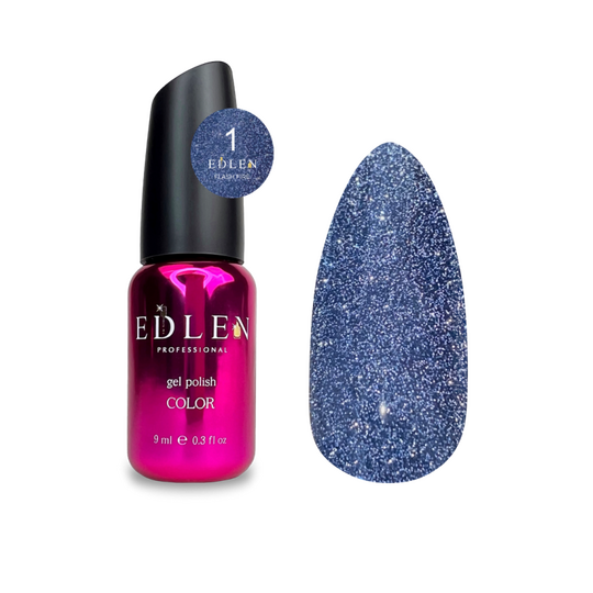 EDLEN Gel Polish Flash Fire №01, 9 ml, світловідбиваючий гель-лак