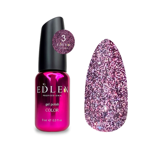 EDLEN Gel Polish Flash Fire №03, 9 ml, світловідбиваючий гель-лак