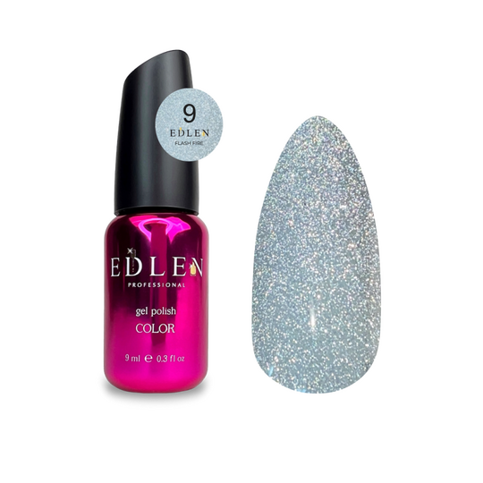EDLEN Gel Polish Flash Fire №09, 9 ml, світловідбиваючий гель-лак