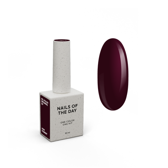 NOTD. Gel Polish Zinfandel #367, 10 ml, гель-лак темно-бордовий