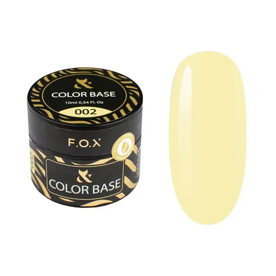 F.O.X. Color base #002, 10 ml. Кольорова напівпрозора база