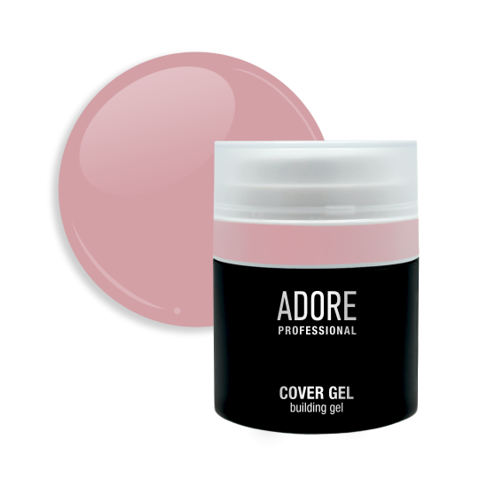 ADORE. Cover Gel, 30 g, #05, Underskin. Напівпрозорий гель для нарощування, нюдовий
