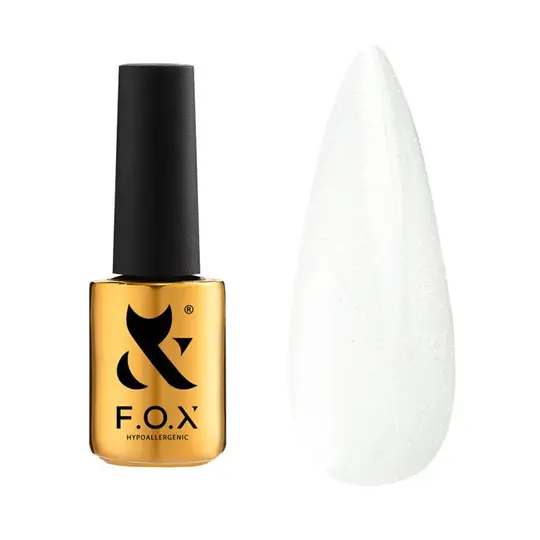 F.O.X. Cover Base Shimmer #001, 14 ml. Міцна камуфлююча база з шимером