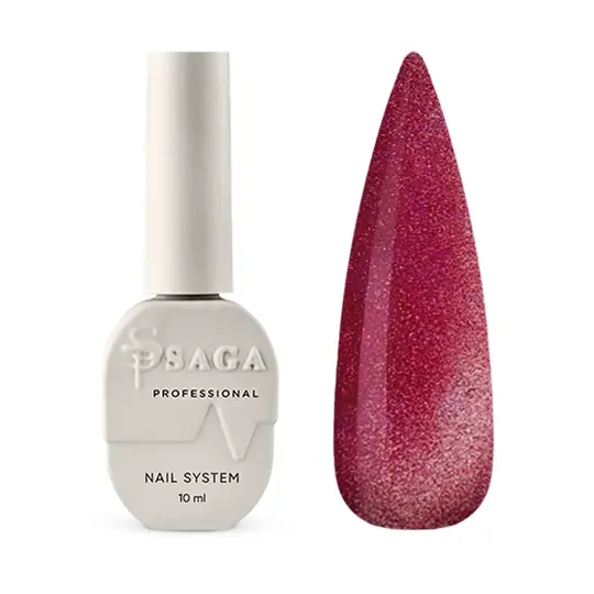 SAGA. Cat's Eye Gel Polish "Space Cat", #02, 10 ml. Гель-лак "Котяче око"