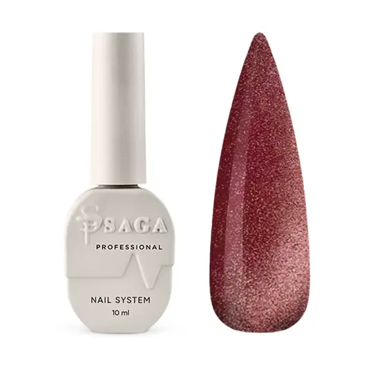 SAGA. Cat's Eye Gel Polish "Space Cat", #04, 10 ml. Гель-лак "Котяче око"