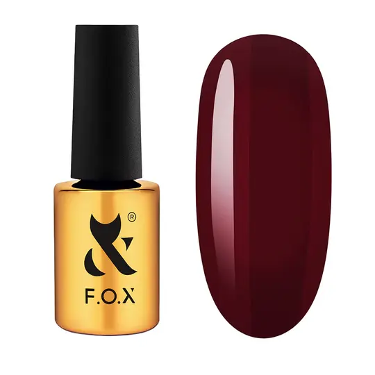 F.O.X. Gel polish, Lipstick Collection, #010, Wine Passion, 7 ml. Гель-лак