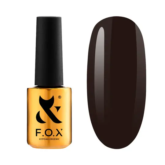 F.O.X. Gel polish, Spectrum, #123, Dark Sable, 7 ml. Гель-лак