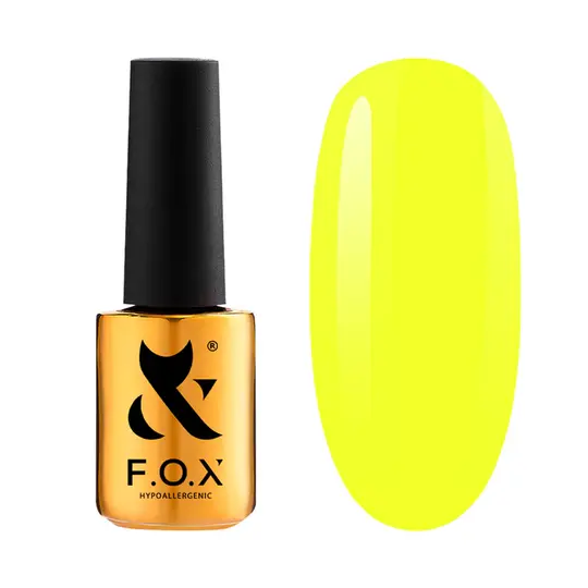F.O.X. Gel polish, Spectrum, #137, Sun Glare, 7 ml. Гель-лак, неоновий