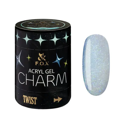 F.O.X. Acryl gel, Charm #006, Moonlight, 20 ml. Світловідбиваючий густий акригель з шимером