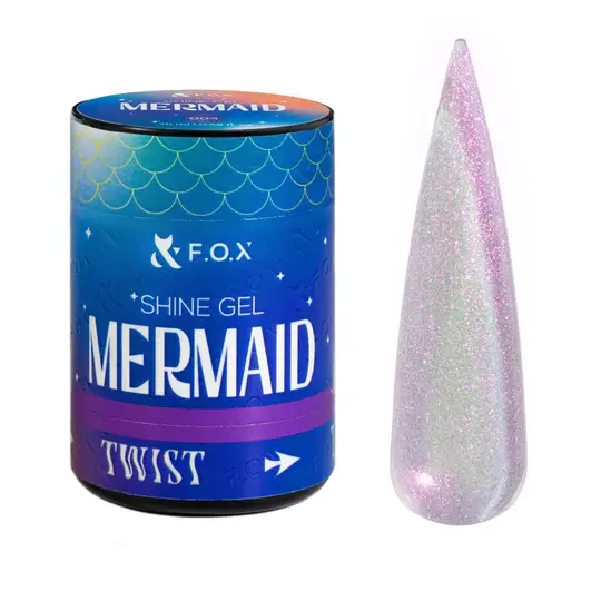 F.O.X. Shine Gel, Mermaid #004, 20 ml. Гель для моделювання та укріплення, з шимером