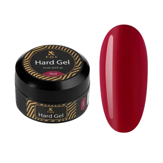 F.O.X. Hard Gel, 15 ml, Red. Рідкий гель для моделювання нігтів