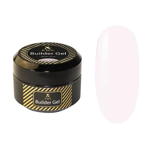 F.O.X. Builder Gel, 30 ml, Cover Ivory. Трифазний гель для моделювання нігтів