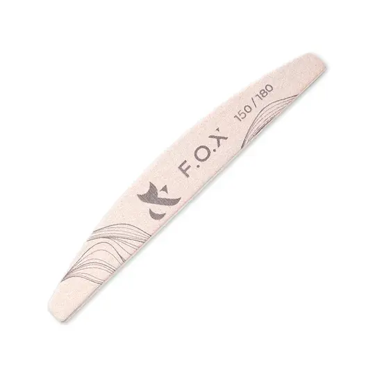 F.O.X. Nail File. Пилка півмісяць для нігтів, 150/180 грит