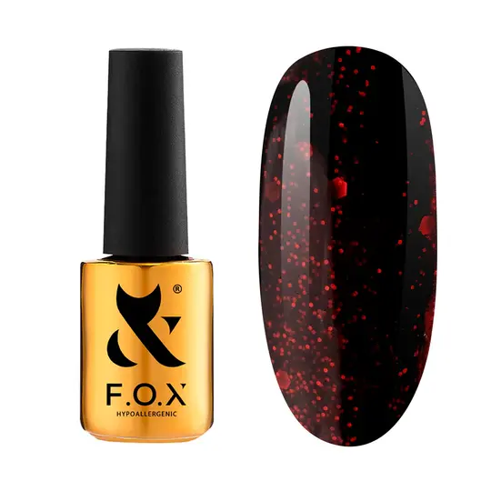 F.O.X. Gel polish, Party #005, 7 ml. Гель-лак з шимером