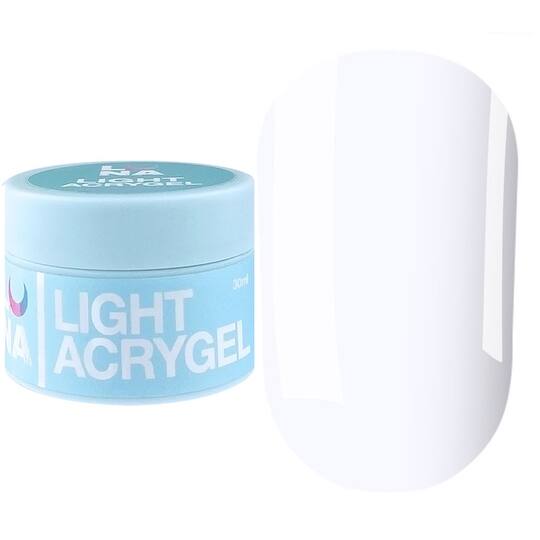 УЦІНКА / LUNAmoon. Light Acrygel #2 White, 30 ml, рідкий гель, високопігментований білий