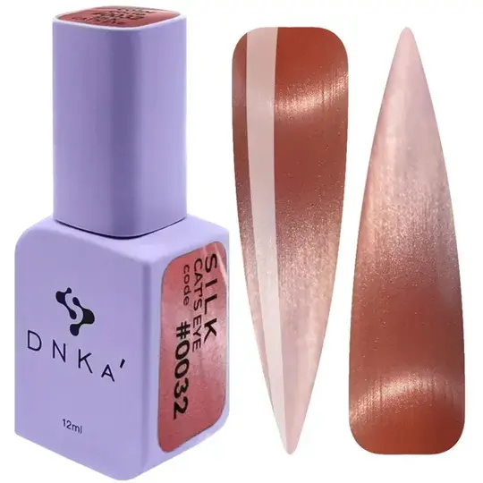 DNKa’. Gel Polish Cat`s Eye, Silk, #0032, 12 ml, гель-лак "Котяче око"