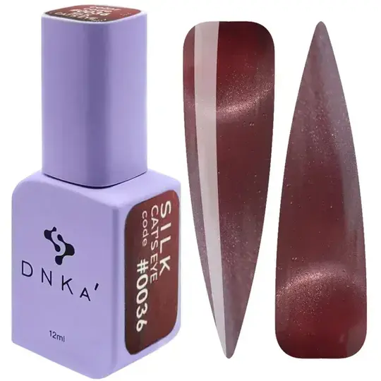 DNKa’. Gel Polish Cat`s Eye, Silk, #0036, 12 ml, гель-лак "Котяче око"