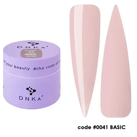 DNKa’. Builder Gel Basic, #0041, NEW FORMULA, 15 ml, гель для моделювання та укріплення