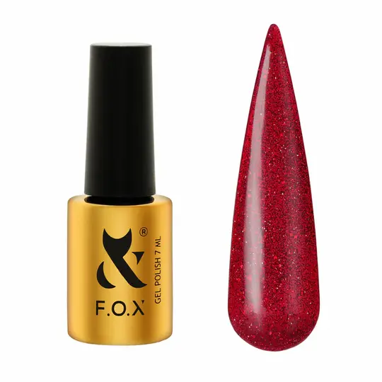 F.O.X. Gel polish, Reflective, Moulin Rouge #004, 7 ml. Гель-лак світловідбиваючий
