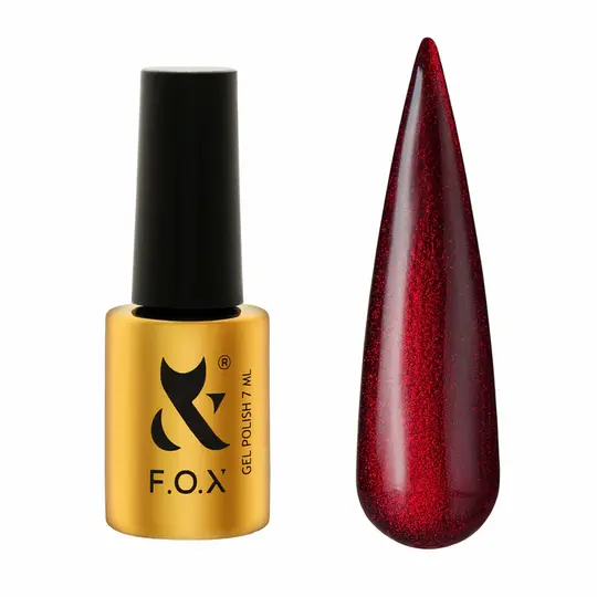 F.O.X. Gel polish, Cat Eye, Moulin Rouge #002, 7 ml. Гель-лак "Котяче око"