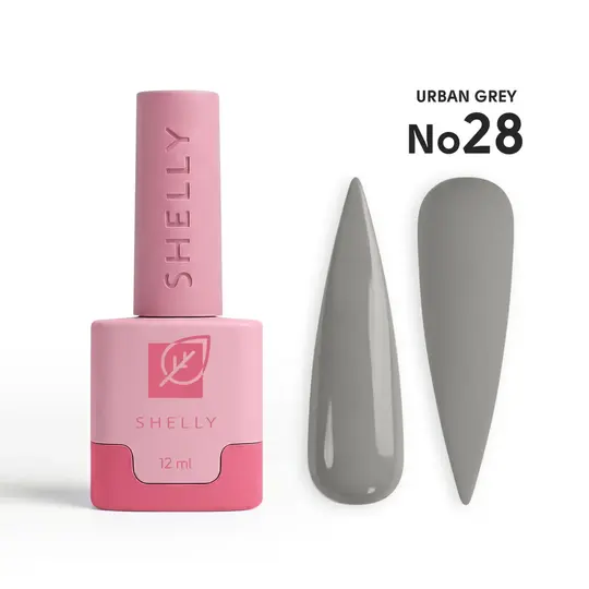 SHELLY. Gel Polish #28, Urban Grey, 12 ml. Гель лак