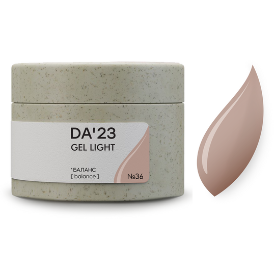 DA'23. Gel Light #36, Balance, 30 ml, гель середньо-рідкої консистенції