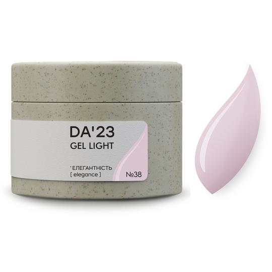 DA'23. Gel Light #38, Elegance, 30 ml, гель середньо-рідкої консистенції