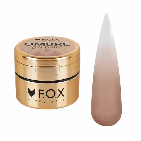 F.O.X. Ombre Gel Paint #003, 5 ml. Кольорова гель-фарба для омбре