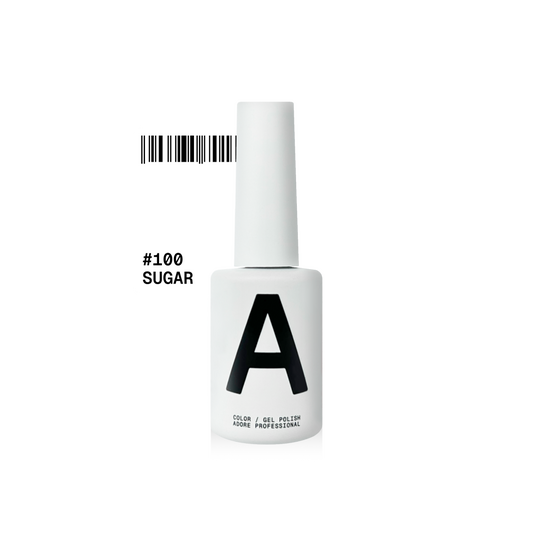 ADORE. Gel Polish, #100, Sugar, 12 ml. Гель-лак, білий