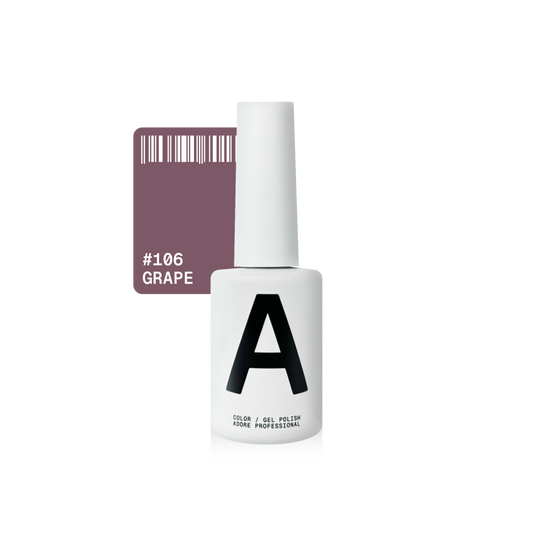 ADORE. Gel Polish, #106, Grape, 12 ml. Гель-лак, приглушений виноградний